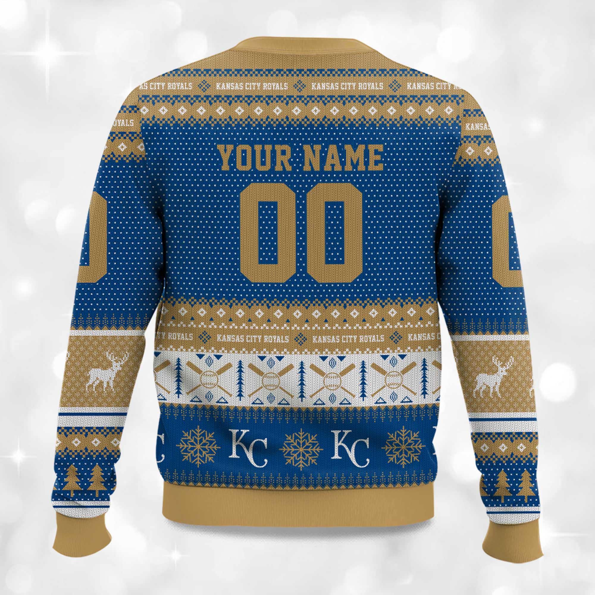 2025 Christmas Royals Baseball Personalized Ugly Sweater 2 2025 Christmas Royals Baseball Personalized Ugly Sweater 2