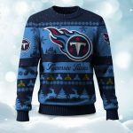 2025 Christmas Titans Festive Reindeer & Tree Ugly Sweater