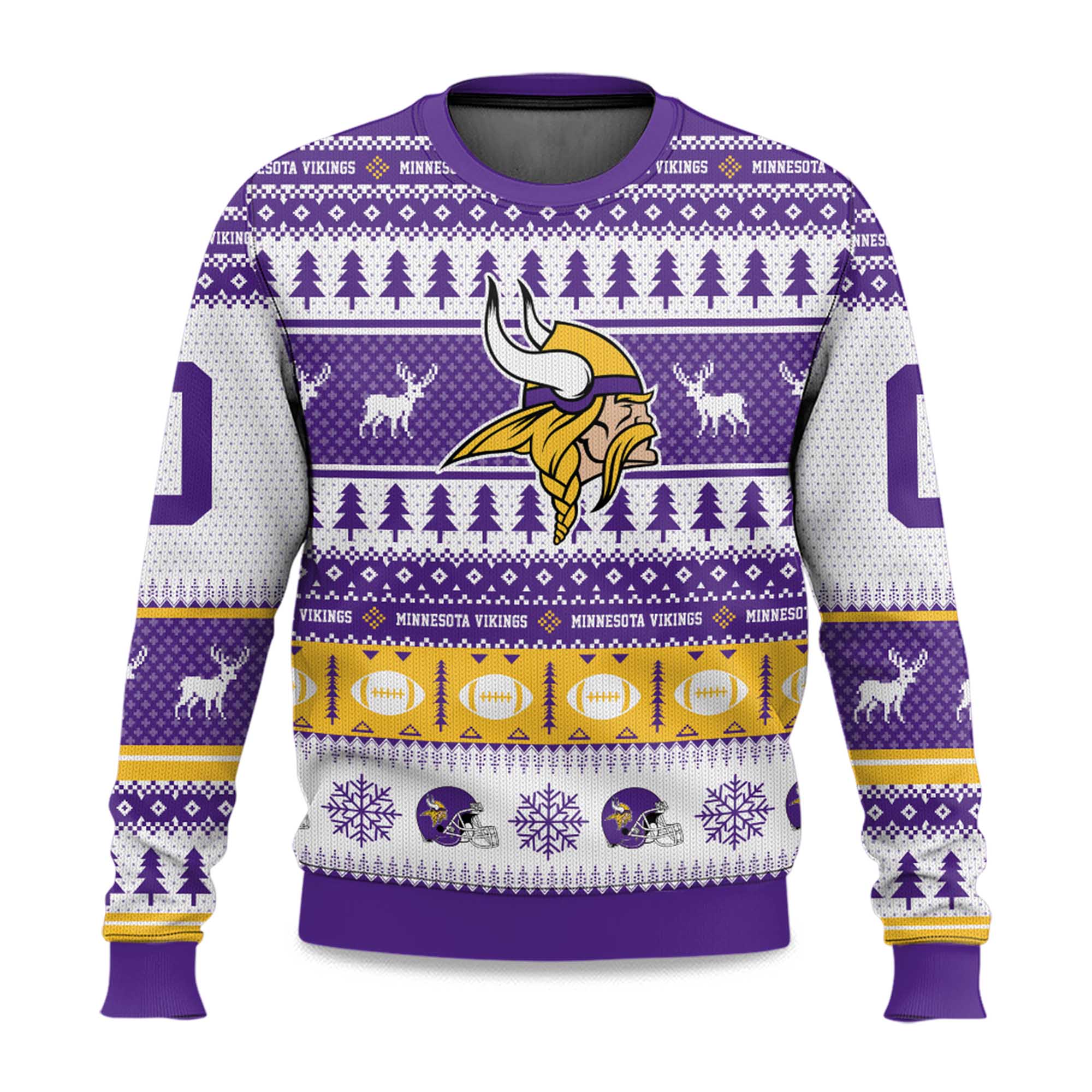 2025 Christmas Vikings Personalized Ugly Sweater 2025 Christmas Vikings Personalized Ugly Sweater