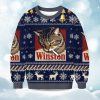 2025 Christmas Winston Smoking Cat Ugly Sweater 1