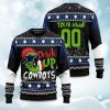 2025 Cowboys Drink Up Grnch Christmas Ugly Sweater 1