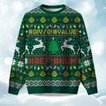 2025 DIV0 Value Ref Num Ugly Christmas Sweater