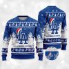 2025 Dodgers Snowflakes Christmas Ugly Sweater 2