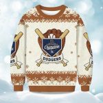 2025 Dodgers World Series Back To Back Christmas Ugly Sweater