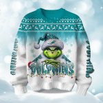 2025 Dolphins Grnch Season Christmas Ugly Sweater
