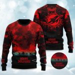 2025 Dolphins Stranger Things Ugly Sweater