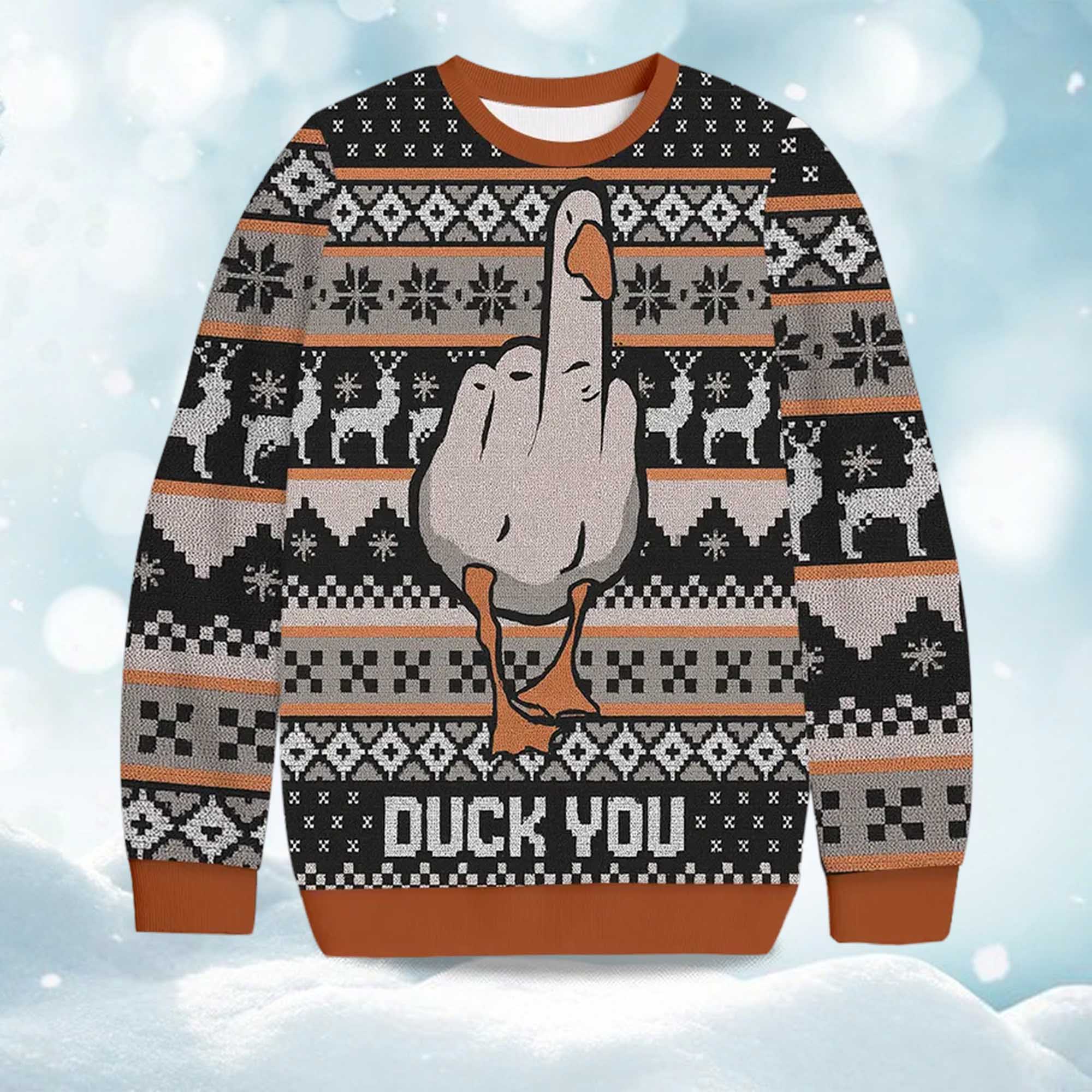 2025 Duck You Christmas Ugly Sweater 2025 Duck You Christmas Ugly Sweater