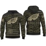 2025 Eagles Salute to Service Camo Hoodie