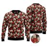 2025 Floral Skull Ugly Christmas Sweater 5 2025 Floral Skull Ugly Christmas Sweater
