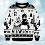 2025 Funny Cat Gang Christmas Ugly Sweater