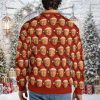 2025 Funny Trump Face Santa Christmas Ugly Sweater