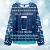 2025 Hello Darkness My Old Friend Christmas Ugly Sweater 1