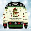 2025 I Have To Say Weird Stuff Or I Will Die Funny Frog Christmas Ugly Sweater 1