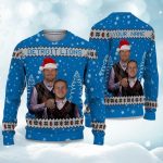 2025 Jared Goff Dan Campbell Football Ugly Christmas Sweater 2025