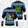 2025 Lions Drink Up Grnch Christmas Ugly Sweater 2
