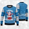 2025 Lions Funny Santa Christmas Ugly Sweater 2