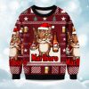 2025 Marlboro Red Funny Smoking Cat Meme Christmas Ugly Sweater 1