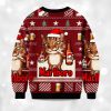 2025 Marlboro Red Funny Smoking Cat Meme Christmas Ugly Sweater 2