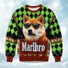 2025 Marlboro Smoking Dog Christmas Ugly Sweater 9 2025 Marlboro Smoking Dog Christmas Ugly Sweater