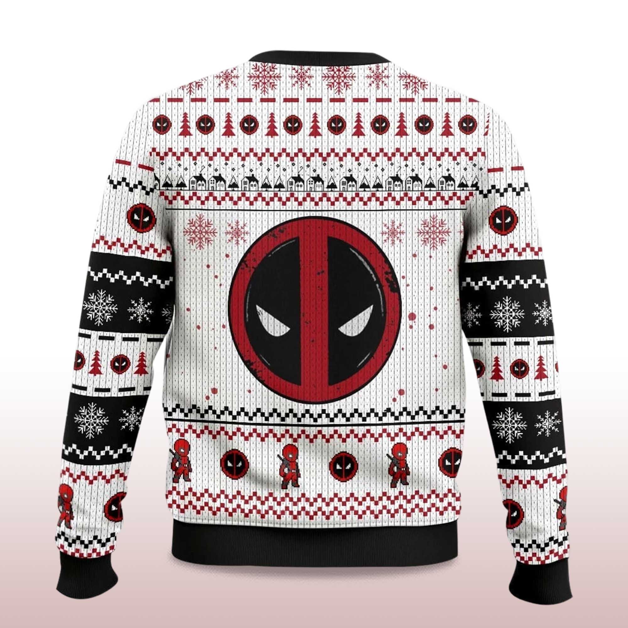 2025 Marvel Jesus Deadpool Ugly Sweater Christmas 2 2025 Marvel Jesus Deadpool Ugly Sweater Christmas 2