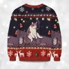 2025 No Drunk Smoking Cat Funny Meme Christmas Ugly Sweater 2
