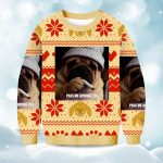 2025 Pass Me A Fridge Cig Dog Christmas Ugly Sweater