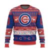 2025 Personalized Cubs Baseball 2025 Ugly Christmas Sweater 1