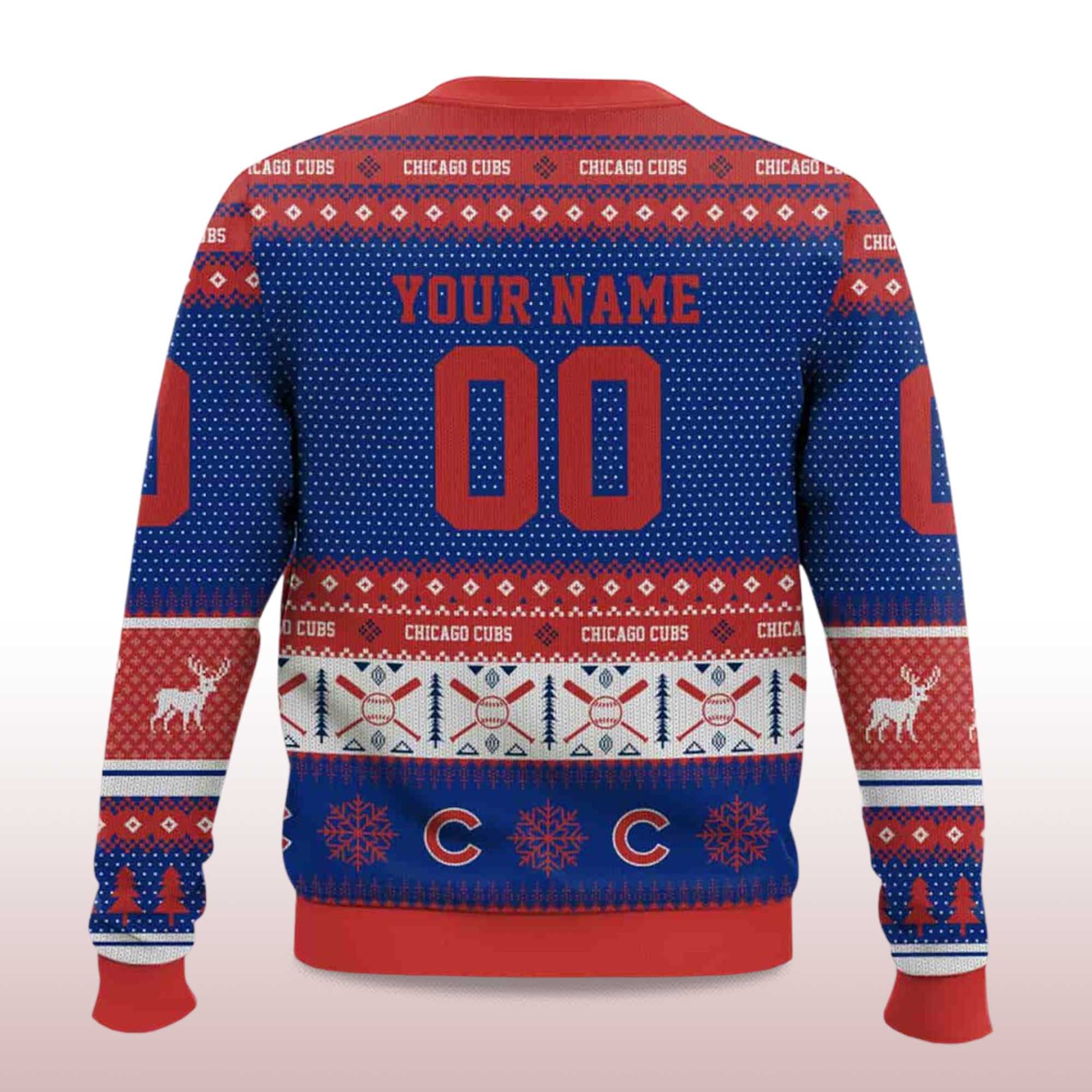 2025 Personalized Cubs Baseball 2025 Ugly Christmas Sweater 2 2025 Personalized Cubs Baseball 2025 Ugly Christmas Sweater 2