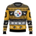 2025 Personalized Steelers Football 2025 Ugly Christmas Sweater