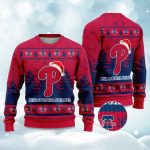 2025 Phillies Snowflakes Christmas Ugly Sweater