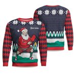 2025 Pickleball Santa Christmas Ugly Sweater