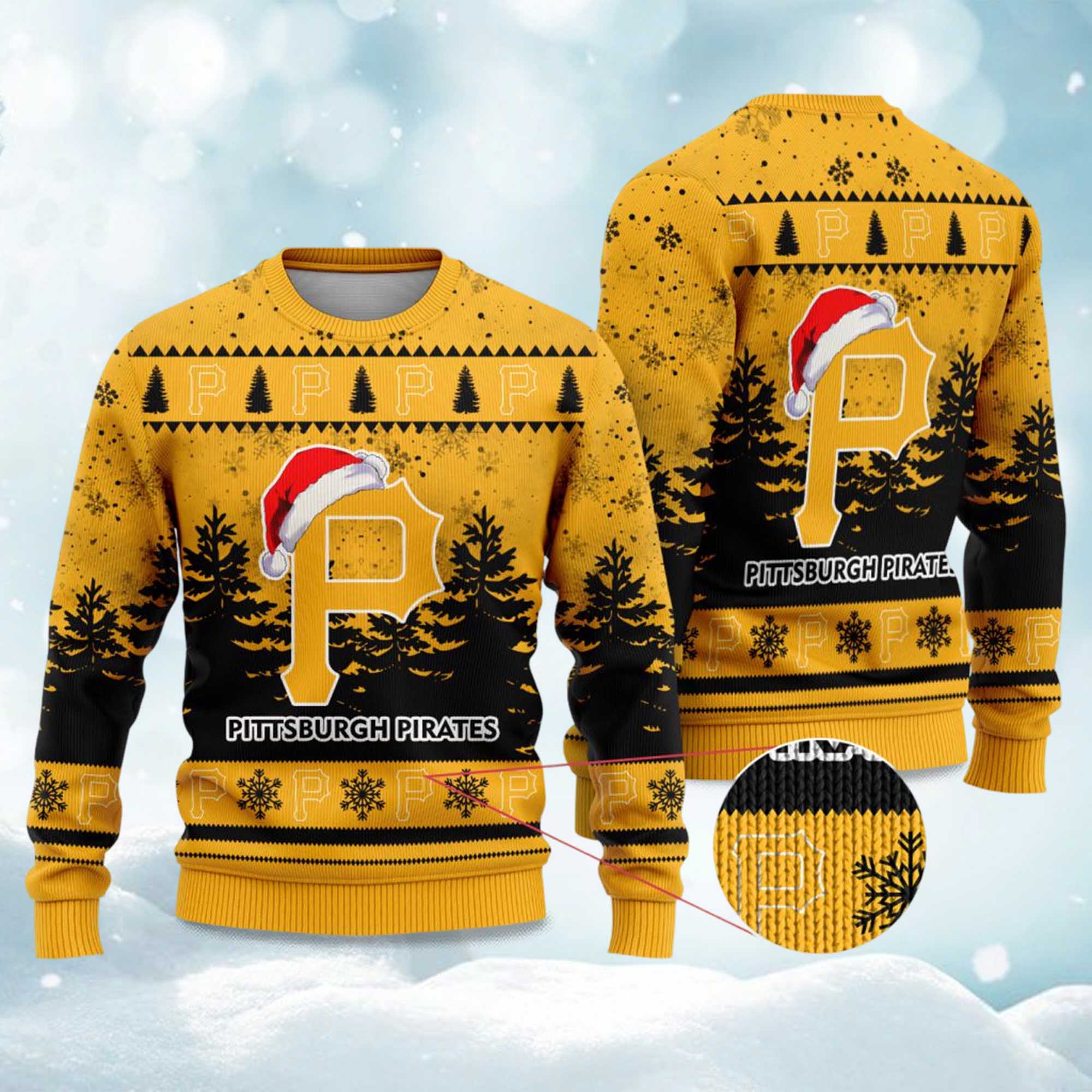 2025 Pirates Snowflakes Christmas Ugly Sweater 2025 Pirates Snowflakes Christmas Ugly Sweater