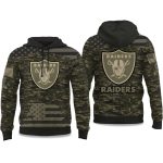 2025 Raiders Salute to Service Camo Hoodie