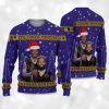 2025 Ravens Lamar Jackson x Odell Beckham Jr Football Christmas Ugly Sweater 2
