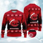 2025 Reds Snowflakes Christmas Ugly Sweater