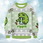 2025 Rippit Frog Bong Christmas Ugly Sweater