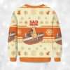 2025 Sad Meow Smoking Cat Christmas Ugly Sweater 2