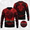 2025 Saints Stranger Things Ugly Sweater 3 2025 Saints Stranger Things Ugly Sweater 2