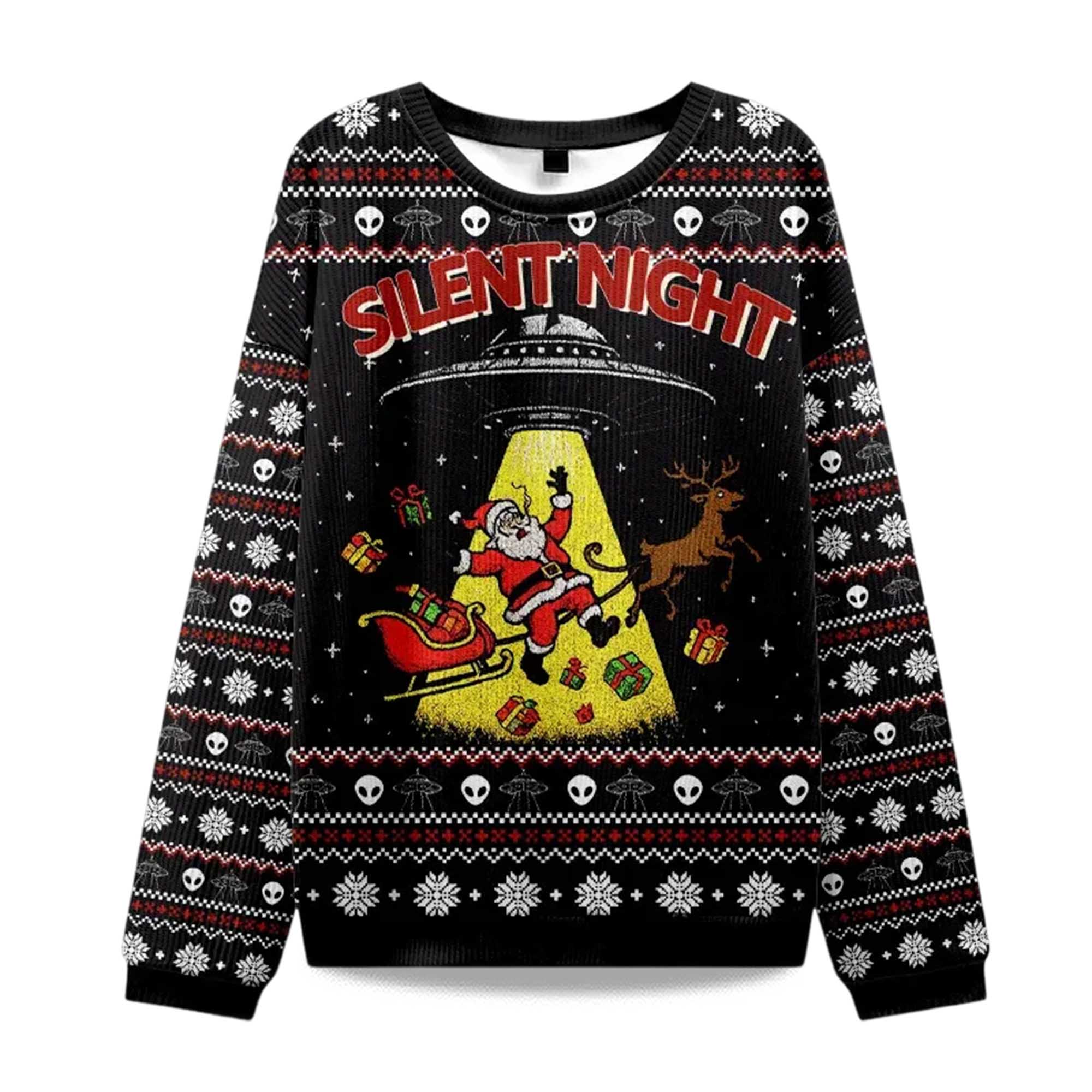 2025 Santa Claus Was Kidnapped By Aliens Christmas Ugly Sweater 2025 Santa Claus Was Kidnapped By Aliens Christmas Ugly Sweater