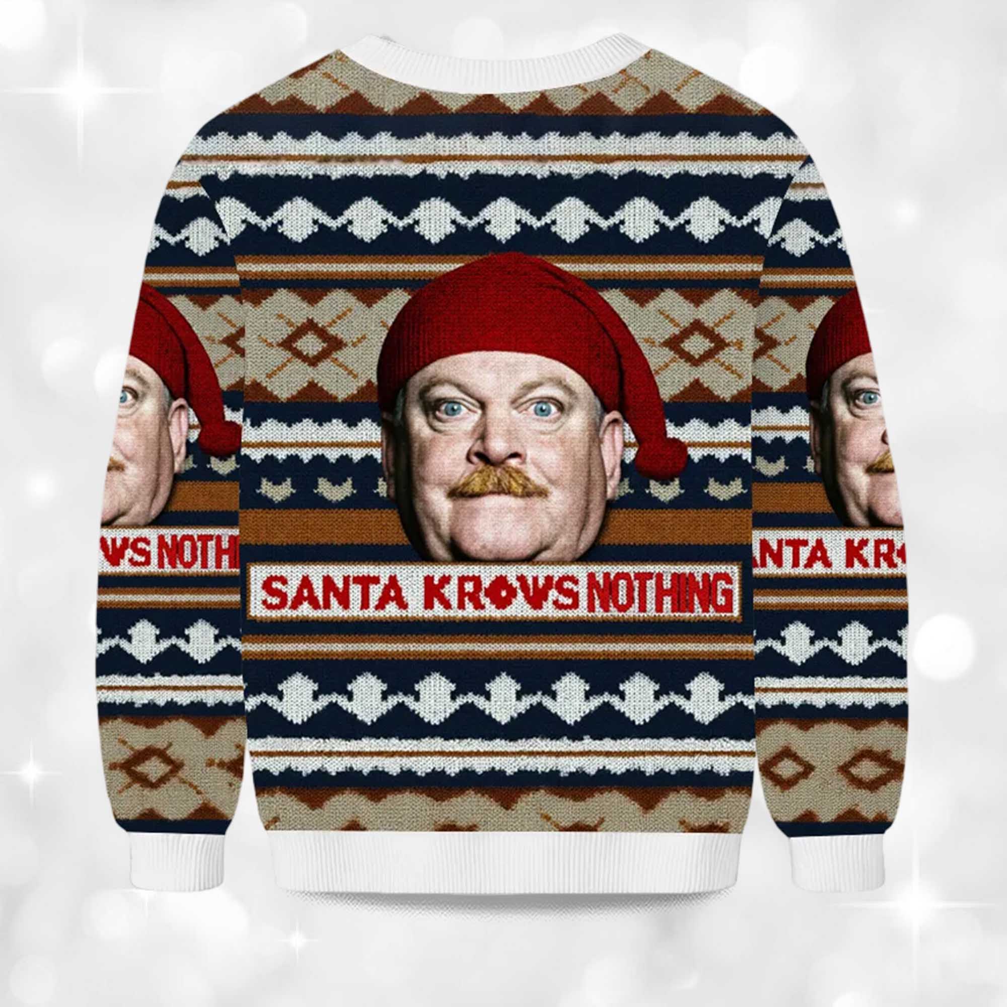 2025 Santa Knows Nothing Christmas Ugly Sweater 2 2025 Santa Knows Nothing Christmas Ugly Sweater 2