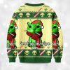 2025 Save If You Secretly An Alien Smoing Cat Christmas Ugly Sweater 2