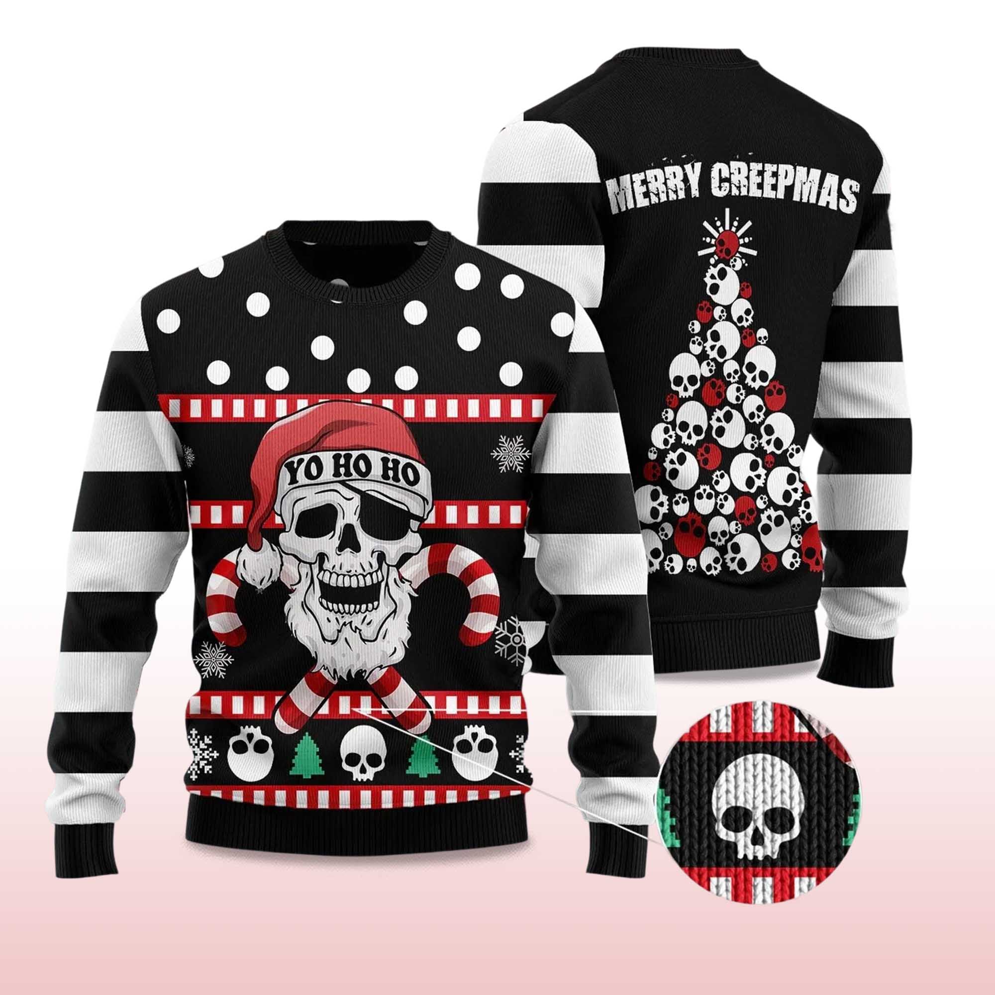 2025 Skull Creepmas Ugly Christmas Sweater 2 2025 Skull Creepmas Ugly Christmas Sweater 2