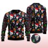 2025 Skull Face Ugly Christmas Sweater 2