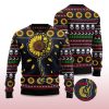 2025 Skull Sunflower Ugly Christmas Sweater 2