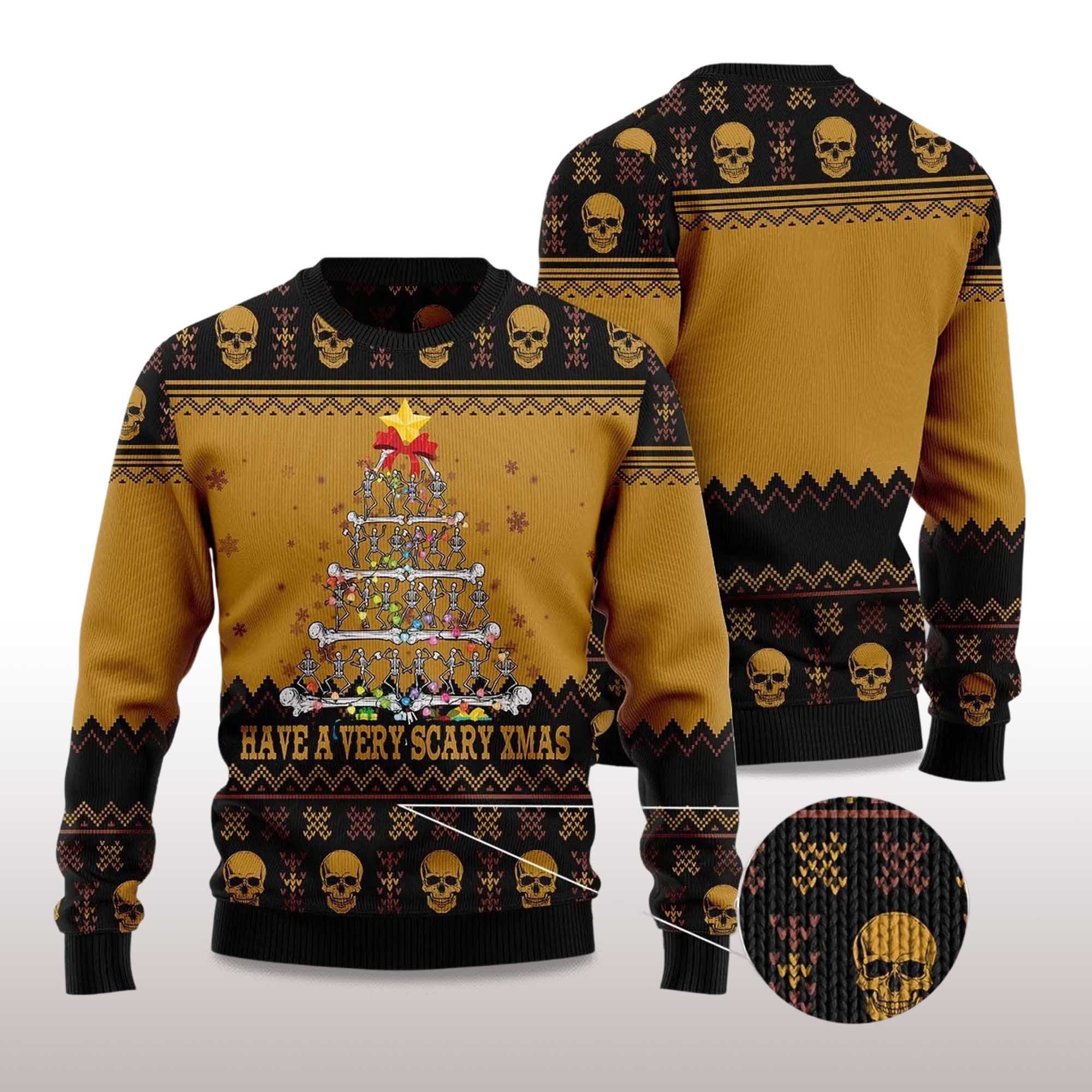 2025 Skull Very Scary Xmas Ugly Christmas Sweater 2 2025 Skull Very Scary Xmas Ugly Christmas Sweater 2