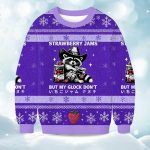 2025 Strawberry Jams But My Glock Don't Christmas Ugly Sweater