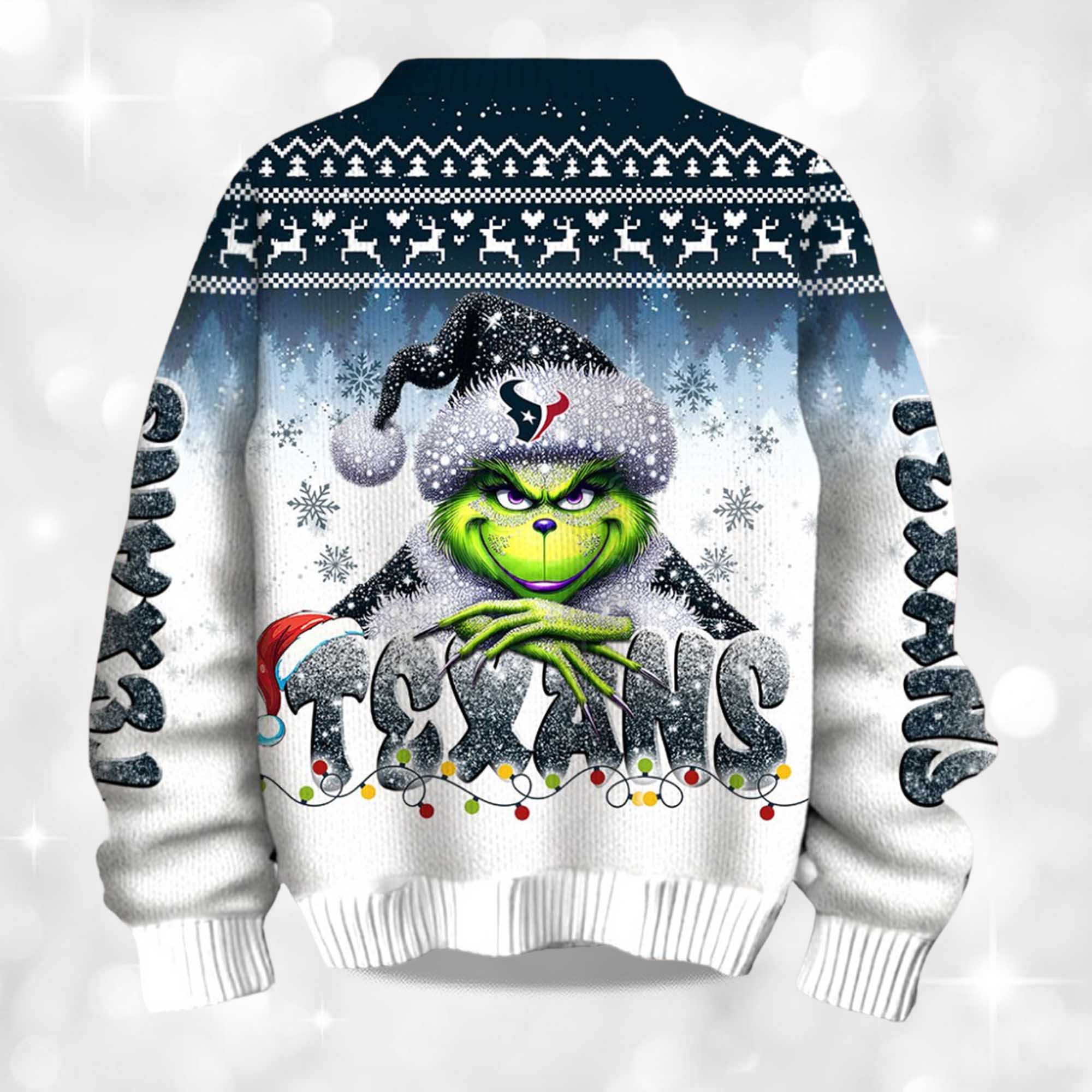 2025 Texans Grnch Season Christmas Ugly Sweater 2 2025 Texans Grnch Season Christmas Ugly Sweater 2