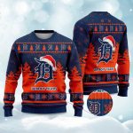 2025 Tigers Snowflakes Christmas Ugly Sweater