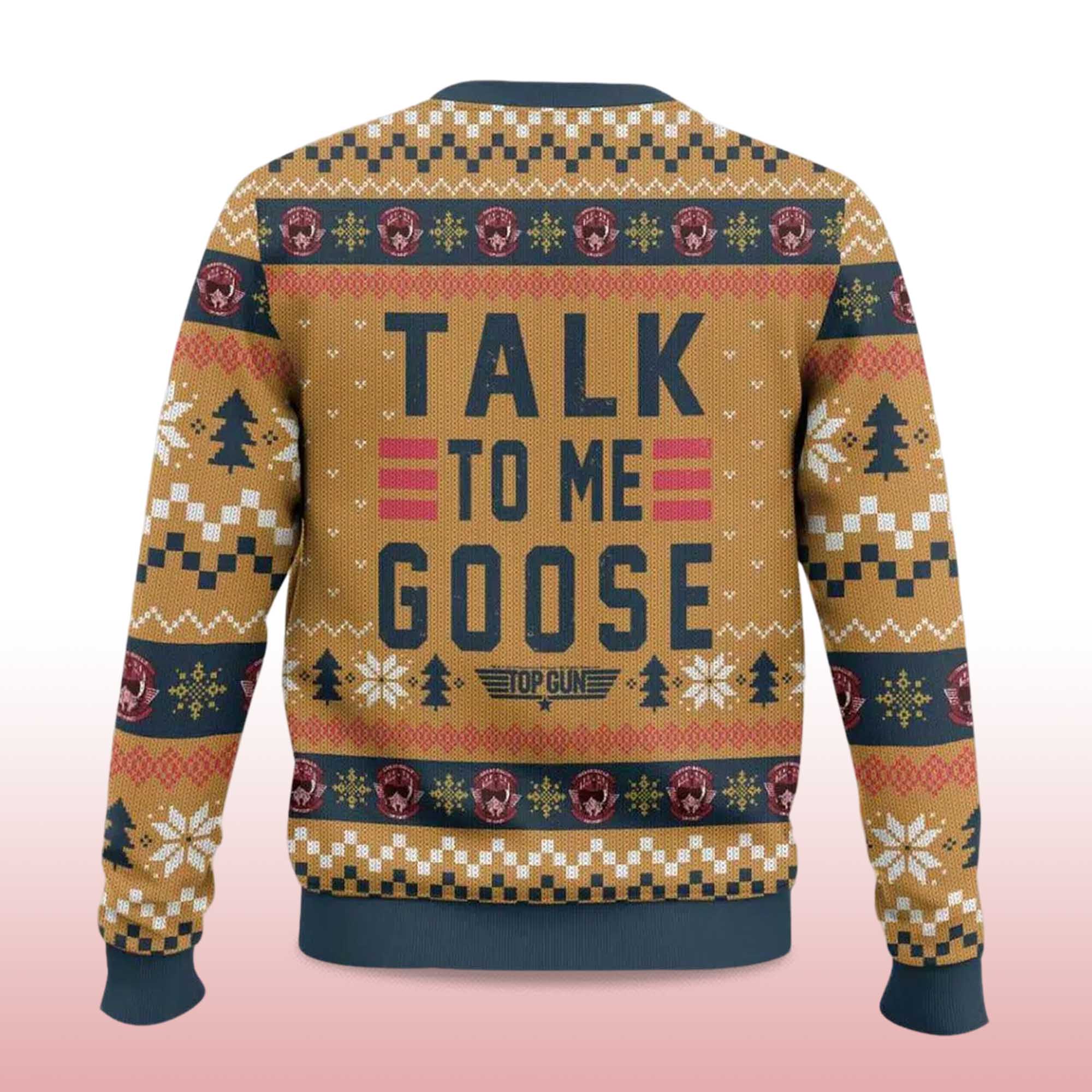 2025 Top gun Talk to me Goose Ugly Christmas Sweater 2 2025 Top gun Talk to me Goose Ugly Christmas Sweater