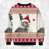 2025 Who The Fuck Is Alice Smoking Rabbit Christmas Ugly Sweater 2
